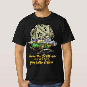 T-shirt Cadeau De Jeu Tabletop Quand Le DM Demande