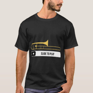 T-shirt Cadeau de joueur de trombone Slideo Playrombone Mu