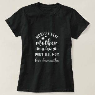 T-shirt cadeau de jour pour la meilleure mère en droit du 
