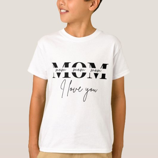 T-shirt Cadeau de la fête des mères pour maman | Design et (Devant)