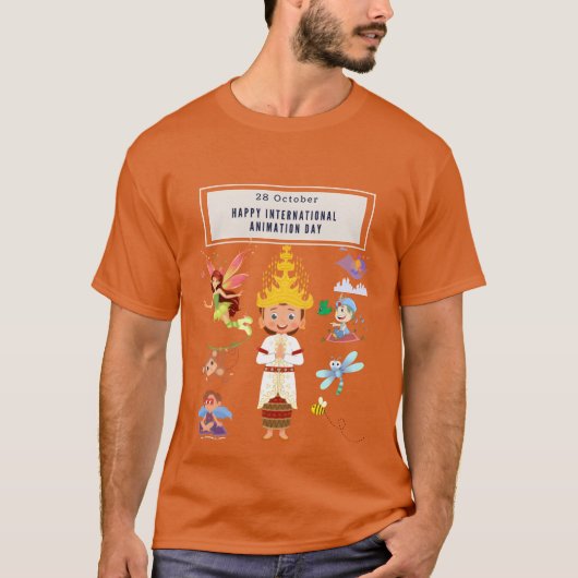 T-shirt Cadeau de la Journée internationale de l'animation (Devant)