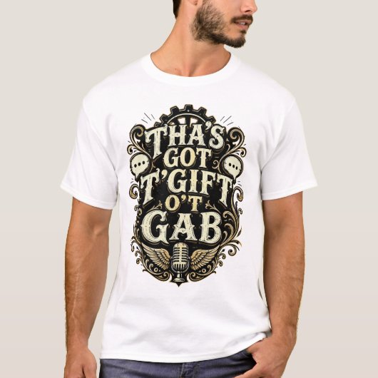 T-shirt Cadeau De La Parole Conception Steampunk (Devant)