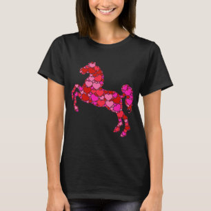 T-shirt Cadeau de la Saint-Valentin Cœur Rouge Rose pour f