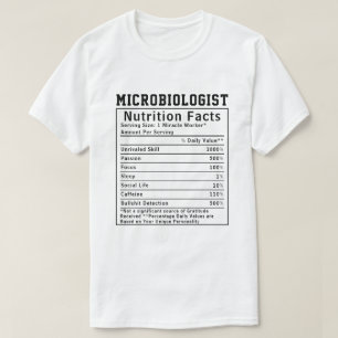 T-shirt Cadeau de laboratoire de faits nutritionnels amusa