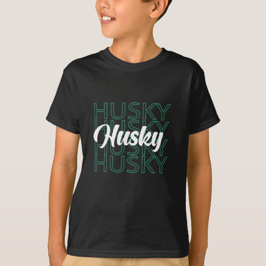 T-shirt cadeau de l'amant husky (Devant)