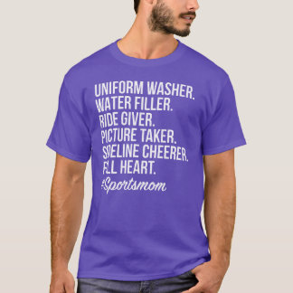 T-shirt Cadeau de lave-linge uniforme pour femmes de maman