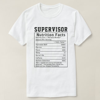 T-shirt Cadeau de leadership sur les faits nutritionnels d