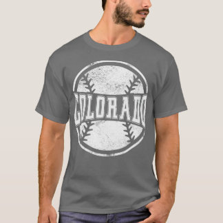 T-shirt Cadeau de l'équipe vintage de baseball du Colorado