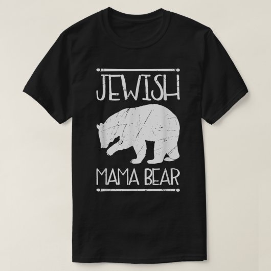 T-shirt Cadeau de l'ours juif Mama (Design devant)