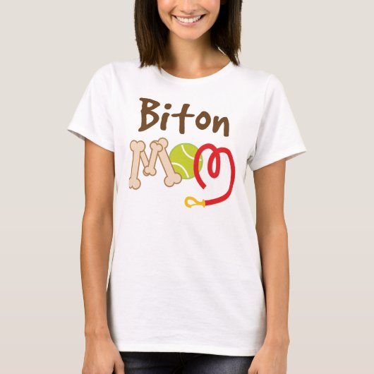 T-shirt Cadeau de maman de race de chien de Biton (Devant)