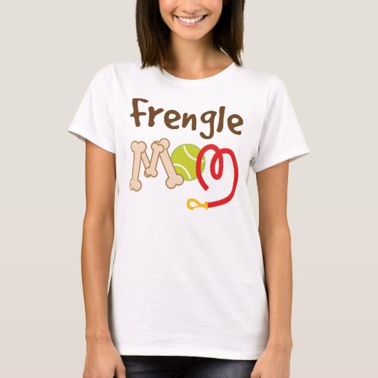 T-shirt Cadeau de maman de race de chien de Frengle (Devant)
