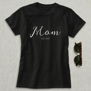 T-shirt Cadeau de Maman Établie Nouvelle Maman