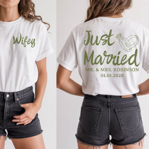 T-shirt Cadeau de mariage personnalisé, Chemises jumelées 