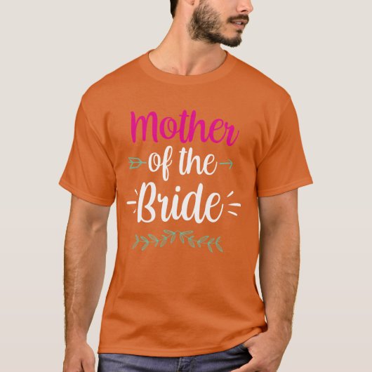 T-shirt Cadeau de mariage pour la mère de la mariée enterr (Devant)