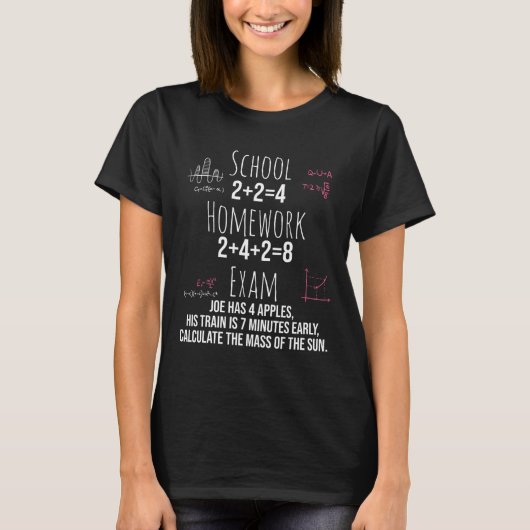 T-shirt Cadeau de maths drôle pour adolescente professeur (Devant)