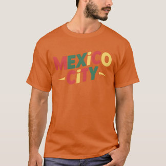 T-shirt Cadeau de Meico City Lettres colorées ami
