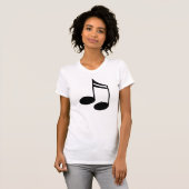 T-shirt Cadeau de musique de notes musicales (Devant entier)