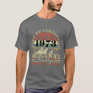T-shirt Cadeau de naissance vintage rétro 1973 fille