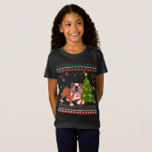 T-Shirt Cadeau de Noël de l'Arbre de Noël de Rindeer (Devant entier)