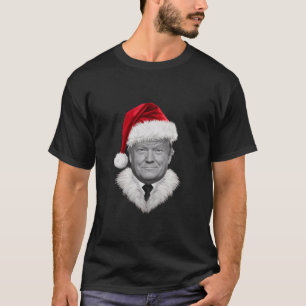 T-shirt Cadeau de Noël Donald Trump Chapeau de Père Noël D