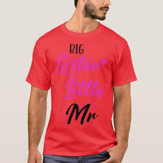 T-shirt Cadeau De Noël Grande Soeur À Un Petit Noël Drôle