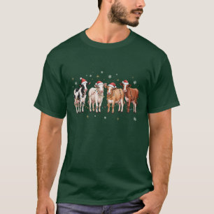 T-shirt Cadeau de Noël pour amateur de vaches Drôle de fer