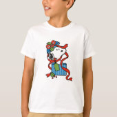 T-shirt cadeau de Noël snoopy (Devant)