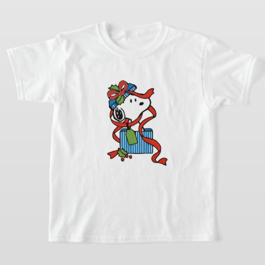 T-shirt cadeau de Noël snoopy (Poser)