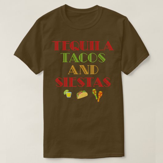 T-shirt Cadeau de nourriture de tacos de tequila drôle Tac (Design devant)