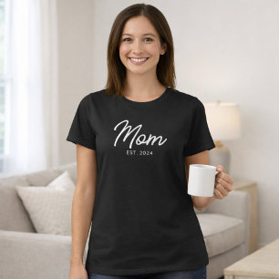 T-shirt Cadeau de nouvelle maman établi