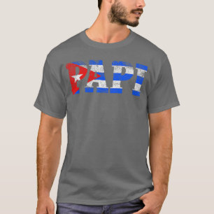 T-shirt Cadeau de Papi pour hommes Vintage Cuban Dad Drape