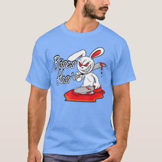 T-shirt Cadeau de Pâques lapin drôle disant Evil Horror Ha