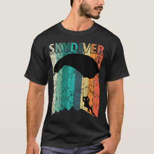 T-shirt Cadeau de parachutisme vintage rétro parachutiste