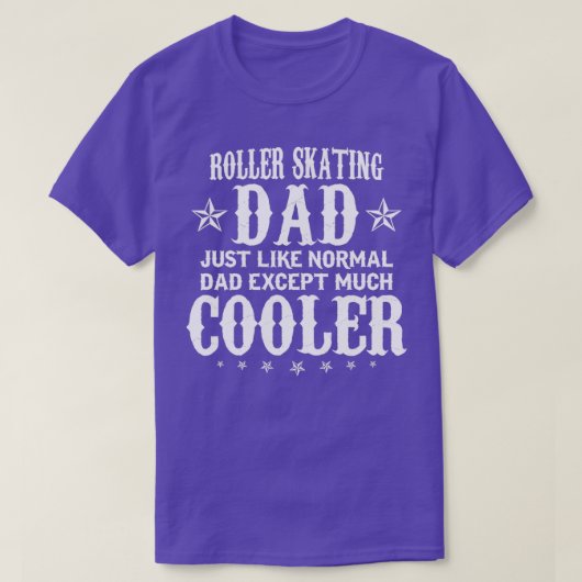 T-shirt Cadeau de patinage à rouleaux glacière pour papa (Design devant)