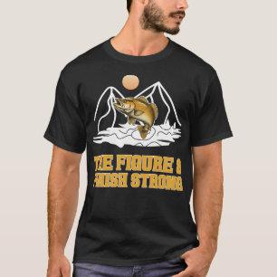 T-shirt Cadeau de pêche Figure Eight Musky Finish Strong