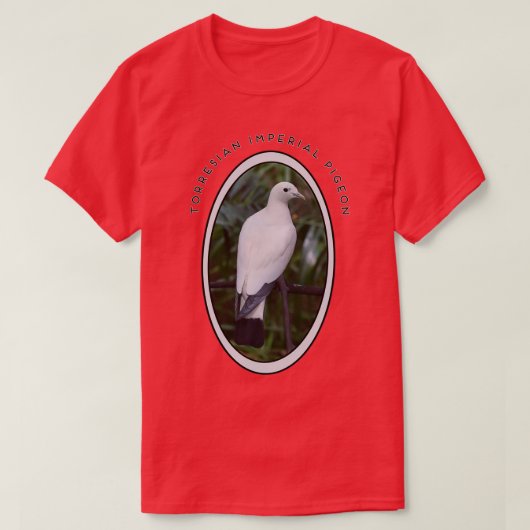 T-shirt Cadeau de Pigeon Pigeon Impérial Torresian Blanc (Design devant)