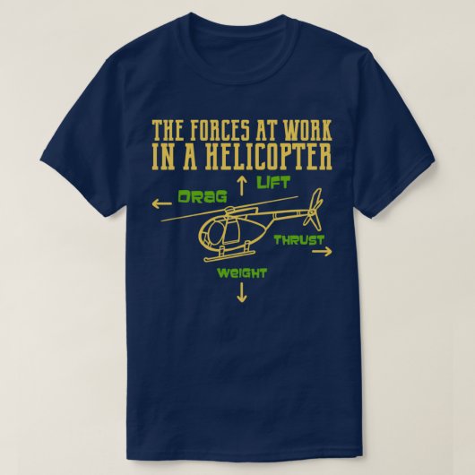 T-shirt Cadeau de pilote d'hélicoptère (Design devant)