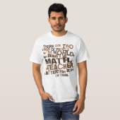 T-shirt Cadeau de professeur de maths (Devant entier)