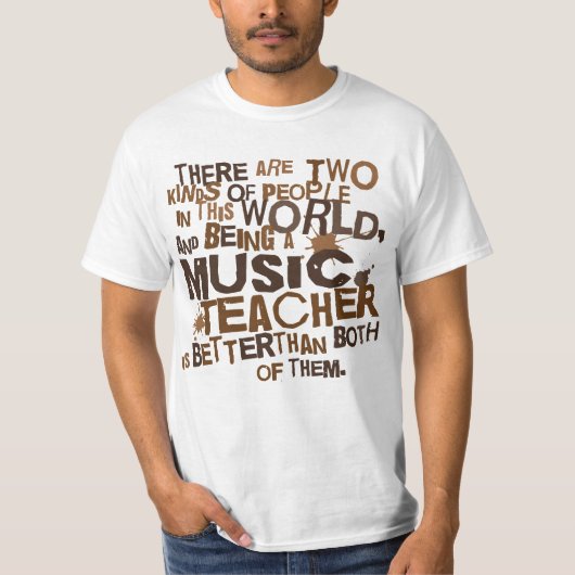 T-shirt Cadeau de professeur de musique (Devant)