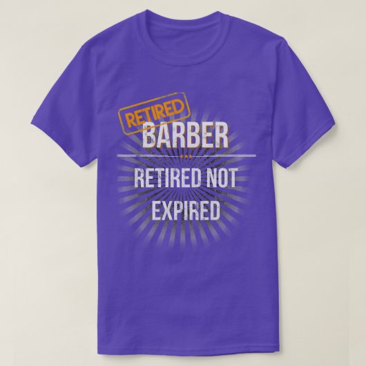 T-shirt Cadeau de retraite pour barbier retraité pour homm (Design devant)