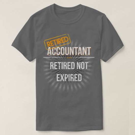 T-shirt Cadeau de retraite pour comptable pour comptable (Design devant)