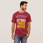 T-shirt Cadeau de retraite pour les conducteurs de camion (Devant entier)