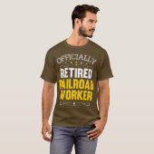 T-shirt Cadeau de retraite pour les travailleurs ferroviai (Devant entier)