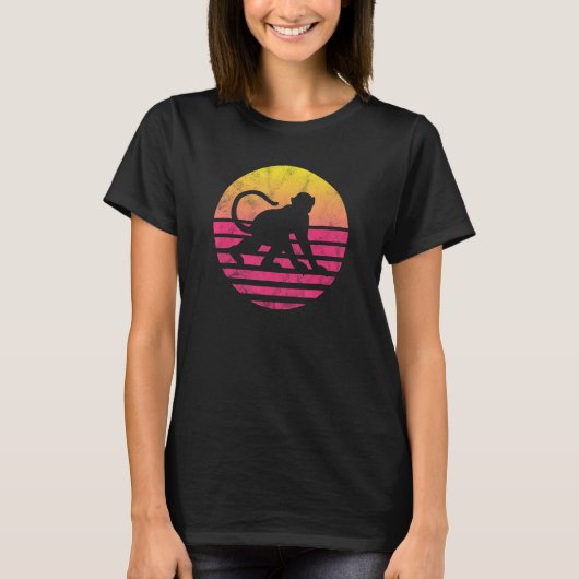 T-shirt Cadeau de singe classique (Devant)