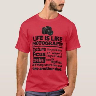 T-shirt Cadeau de soumission photo pour un photographe