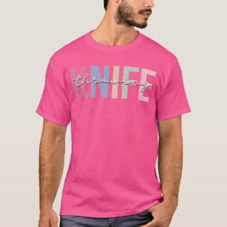 T-shirt Cadeau de sport de lancer de couteau