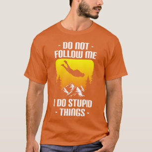 T-shirt Cadeau de sport de parachutisme sportif de vol en
