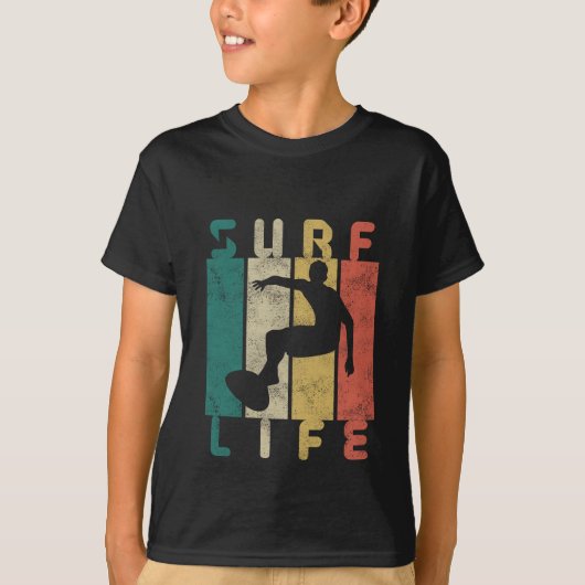 T-shirt cadeau de surf rétro pour surfeur (Devant)