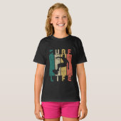 T-shirt cadeau de surfer rétro surf (Devant entier)
