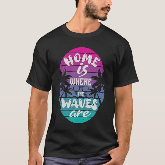T-shirt Cadeau de surfeur rétro (Devant)